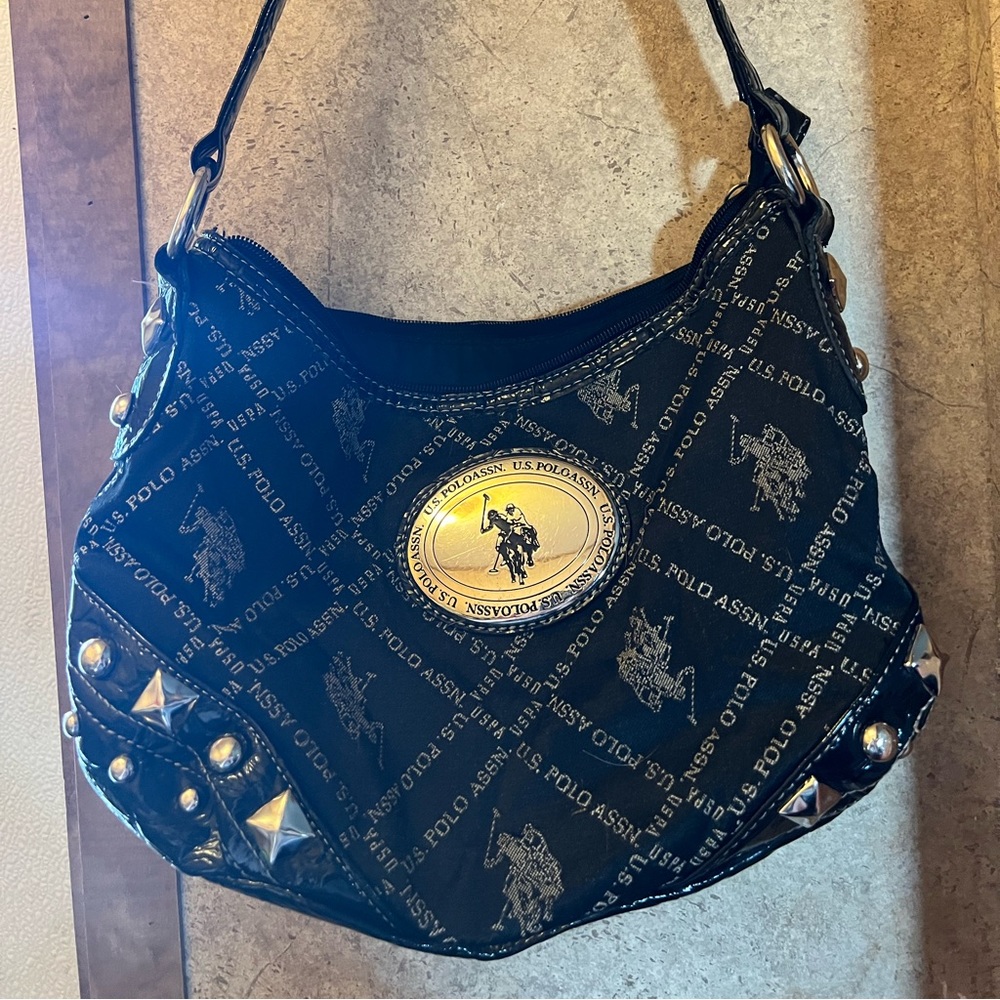 Polo purse. Black. Silver details